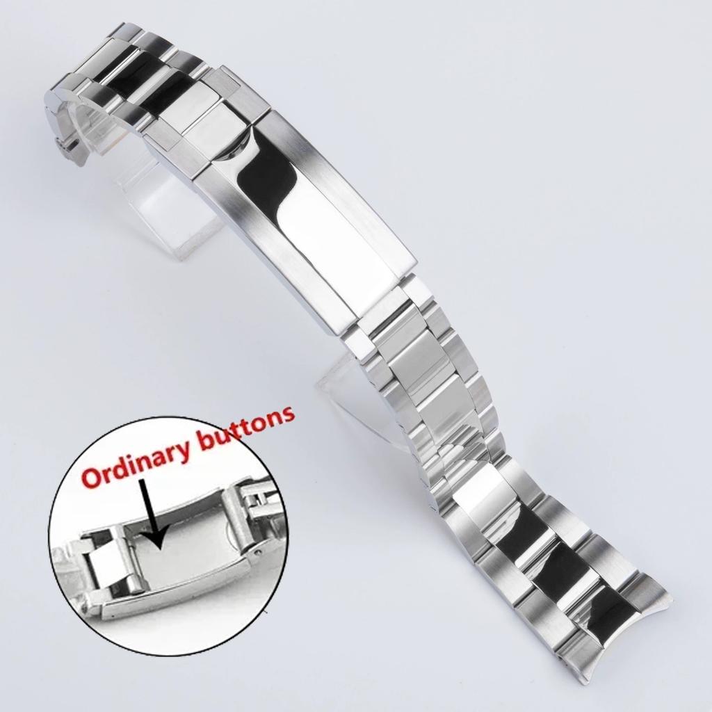 Ремешки для часов Relox SUB DAYTONA NH35 NH36 Мужские ремешок для часов с застежкой Glide Lock Цельный 20 мм 21 мм Браслет для часов из нержавеющей стали 904L