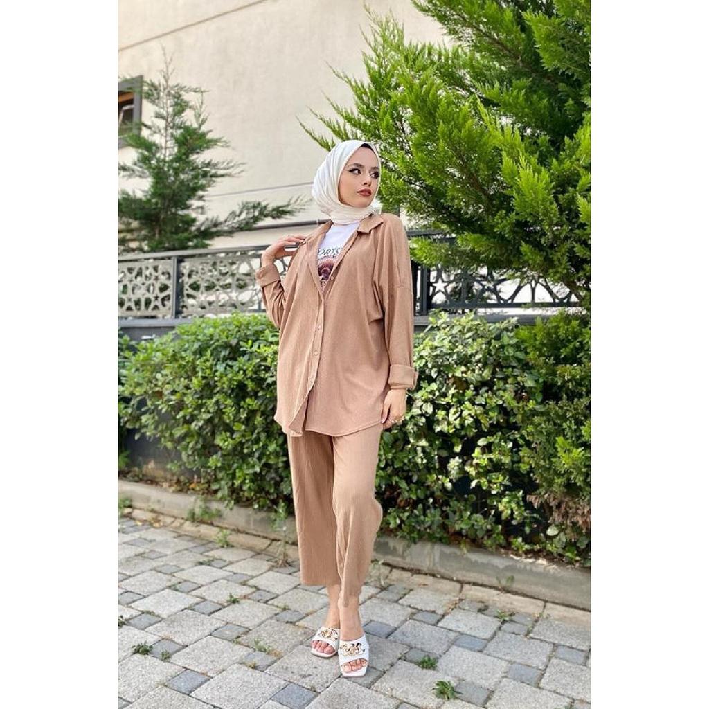 Women's Hijab Suit With Trousers