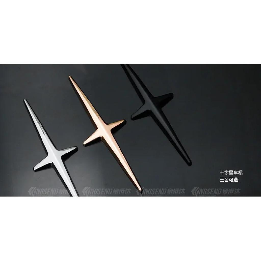 Car Styling 3D Stickers Cross Emblem Badge Applique Car Decoration Accessories for Lincoln MKX MKZ MKC Navigator MKT MKS Logo