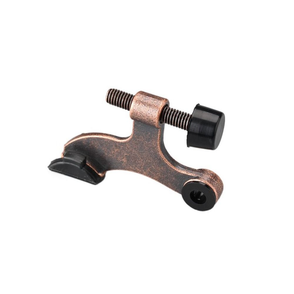 Black Silver Deluxe Door Hardware Hidden Heavy Duty Hinge Pin Door Stopper Damper Bumper