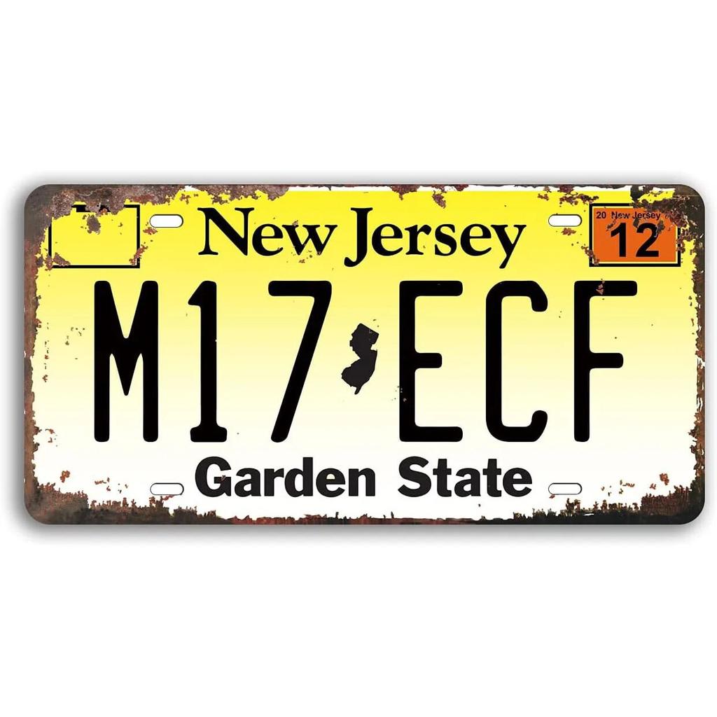 License Plate USA Retro Car Metal License Plate Novelty Wall Decoration Auto License Plate Signs Front Cover Garage Cafe Pub Bar