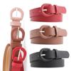 Color Casual Decorative Waist Strap Trouser Dress Belts Leather Belt Horseshoe Buckle Waistband