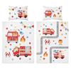Bedding 100x135 for a baby cot, fire brigade, cotton