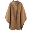 Beauty Products AMERI UNDRESSED Wool Blend Poncho F Brown Reversible Women Used