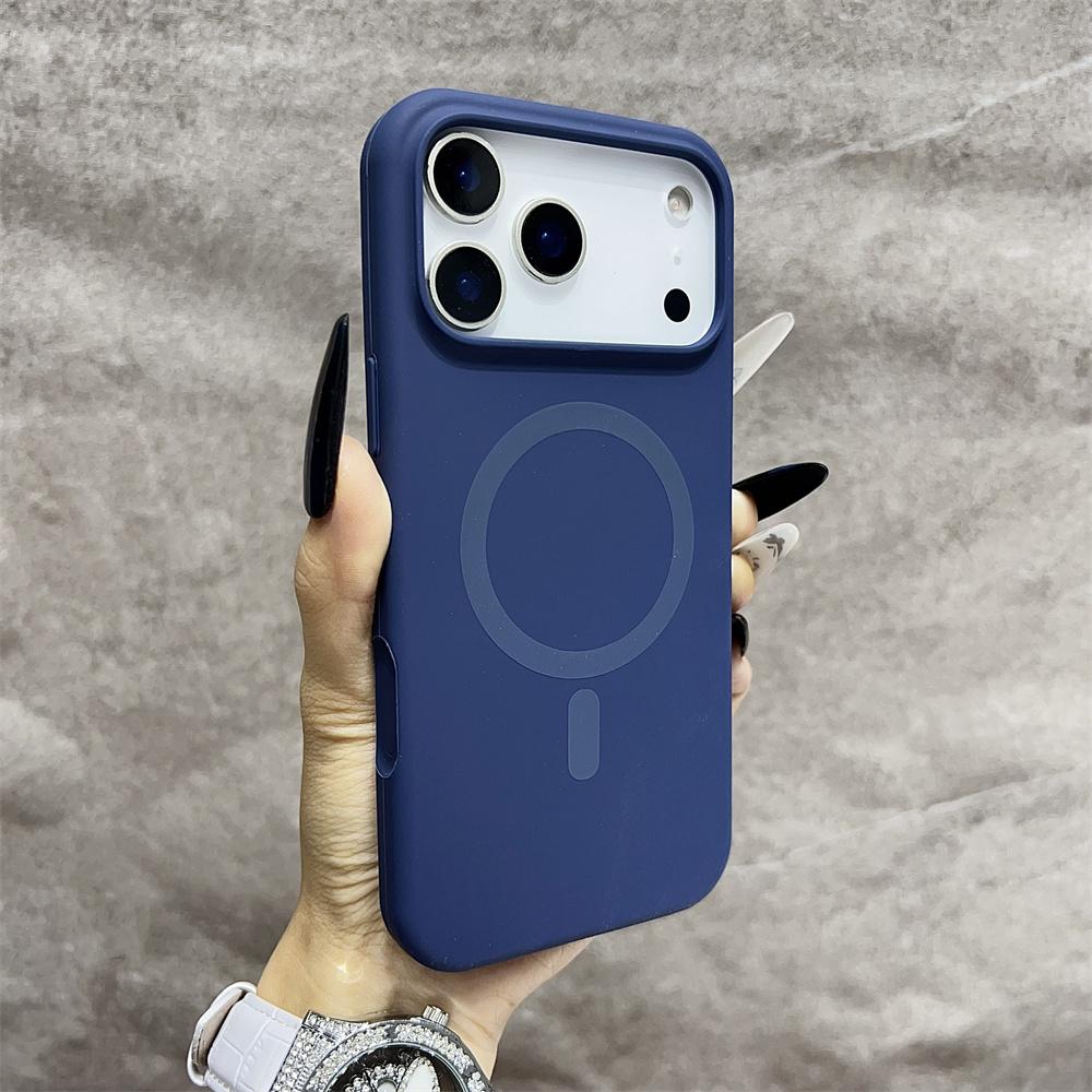 Официальный Оригинальный Силиконовый Магнитный Чехол Magsafe Для iPhone 17 Air 16 15 14 13 12 11 17 Pro Max Обязательные Чехлы
