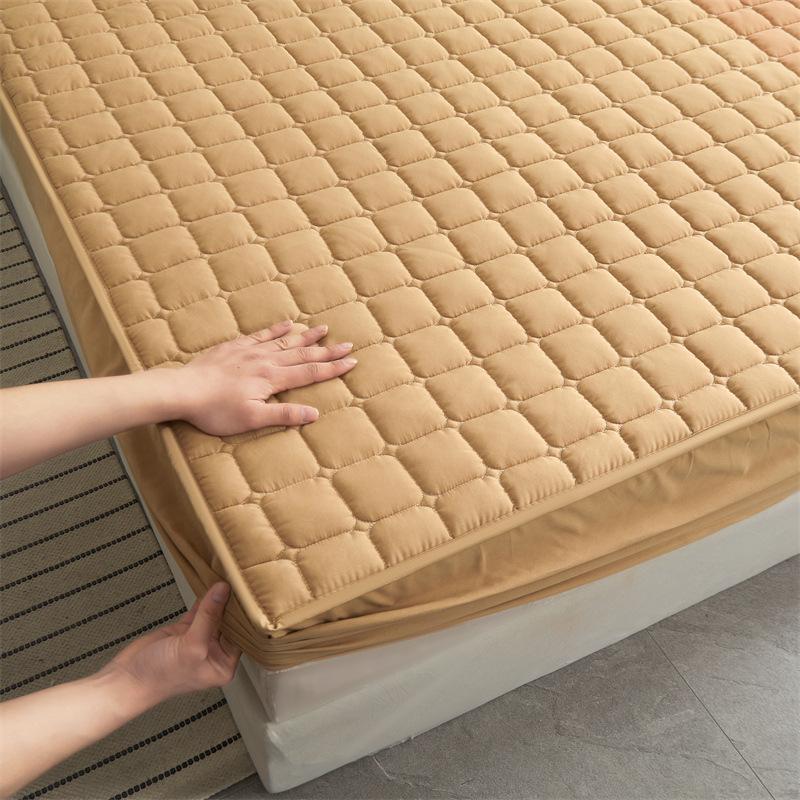 3 PCS Non-slip Sheet 7 Colors Solid Color Cotton Soft Sheet Mattress Cover Elastic Sheet Mattress Cover