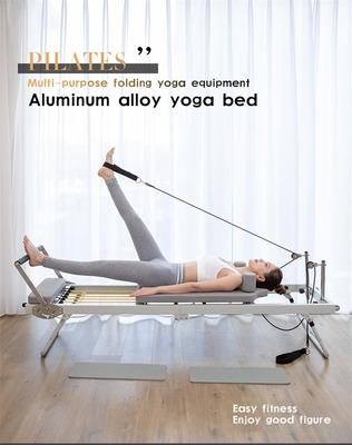 Большой складной пилатес-реформер Оборудование Основная йога-кровать Домашний фитнес Потеря веса Сталь АБС Стали Материал Машина для пилатеса