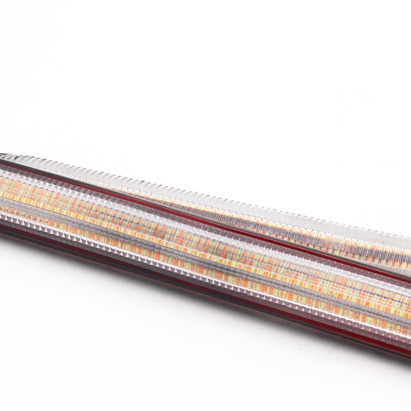 Светодиодные автомобильные дневные ходовые огни DRL, водонепроницаемые универсальные автомобильные фары, последовательный указатель поворота, желтая текущая лампа