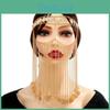 Metal Exotic Coin Headband Jewelry With Tassel Design For Party And Use Gift