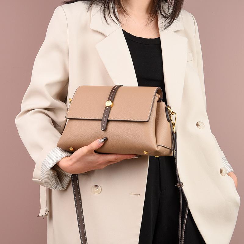 Genuine Leather Shoulder Bag for Women Ladies Crossbody Bags Luxury Designer Brand Women's Messenger Tote High Quality