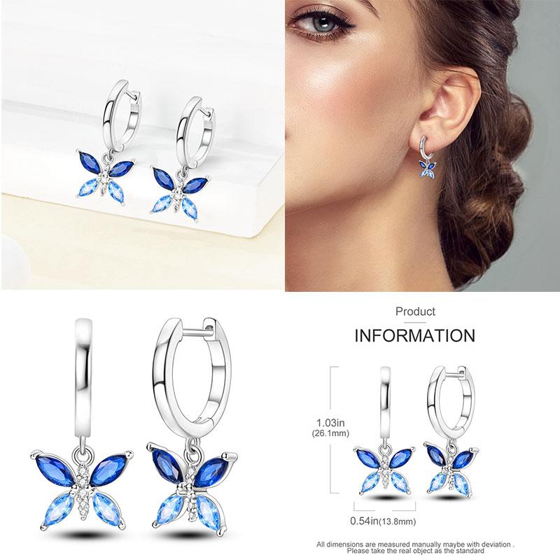 Hoop Earrings New silver 925 Rainbow, Shell, Women's Earrings Making jewelry For Women as Wedding Party Gifts