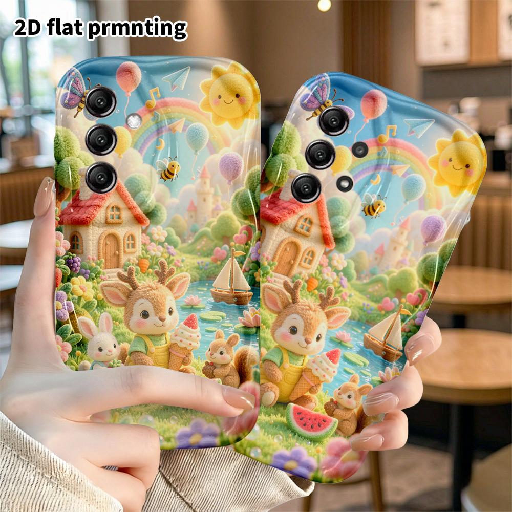 Phone Case: 2D flat, suitable for Samsung Galaxy A34 A35 M05 M06 S20 S22 S21 FE Plus 5G protective case, perfect for summer picnics, Christmas, and Ha