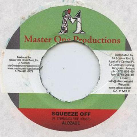 7-дюймовая пластинка ALOZADE - Squeeze Off Master One 2005 Ямайка Регги, Ска и Даб