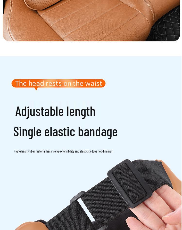 Jordani Premium Memory Foam Car Headrest & Lumbar Support Pillow