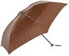 Moonbat Mila Schon Folding Logo Folding Mini Rib Approximately 60cm Men's Umbrella, Jacquard, Umbrella, Umbrella, Brown, Length