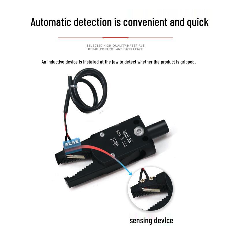 Mini Sprue Gripper for Injection Molding: J1060/J1080 Pneumatic with Detection (A/B/C/E).