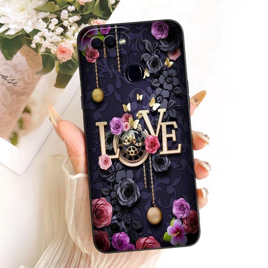 For OPPO F9 F 9 Pro Case Cute Rabbit Painted Soft Back Cover for OPPOF9 F 9 Cases CPH1823 CPH1881 Silicone Bumper Shell