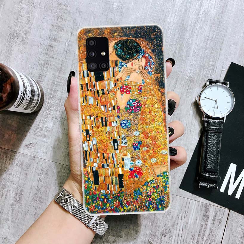 Чехол для телефона Kiss от Густава Климта с рисунком для Samsung Galaxy A50 A70 A40 A30 A20S A10 Note 20 Ultra 10 Lite 9 8 A6 A8 Plus A7 A9 + C