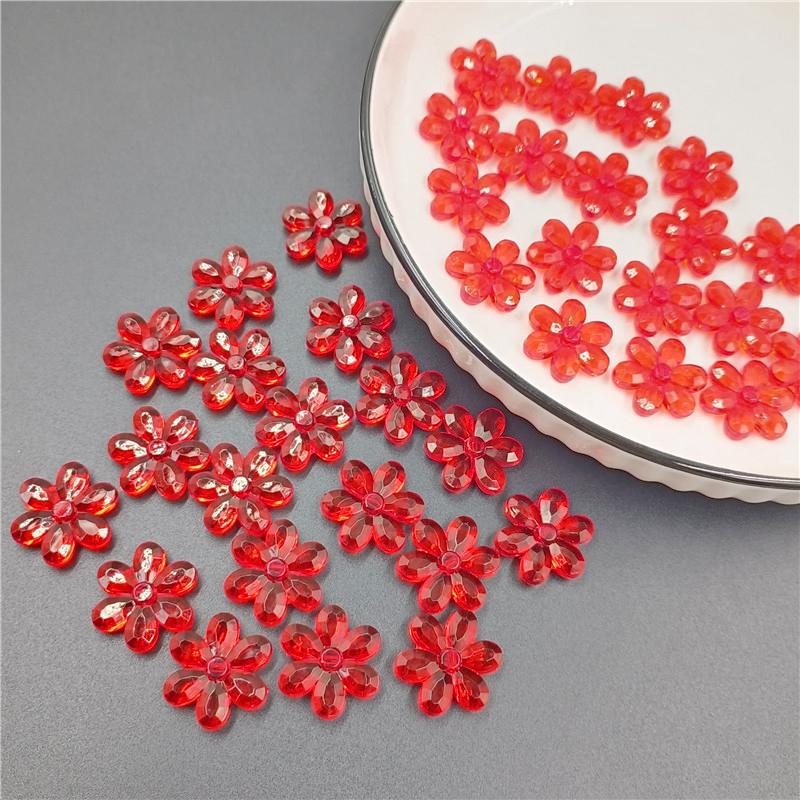 10 шт. 23 мм аксессуары для изготовления ювелирных изделий своими руками акриловые бусины в форме цветка солнца браслет ожерелье новые красочные свободные разделительные бусины ручной работы