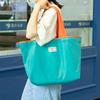 Large Drawstring Environmental Supermarket Shopping Bag Fashion Shoulder Bag Foldable Portable Tote Grocery Bag Waterproof