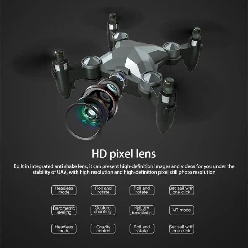 Мини-дрон HD Wi-Fi FPV в форме багажа Дрон с дистанционным управлением и камерой складной квадрокоптер с возвратом в один клик игрушки