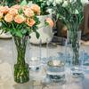 Прозрачная цилиндрическая ваза для цветов, свадебная вечеринка, обеденный стол, центральный элемент, гидропонный держатель для цветов, прозрачный контейнер для растений, украшение