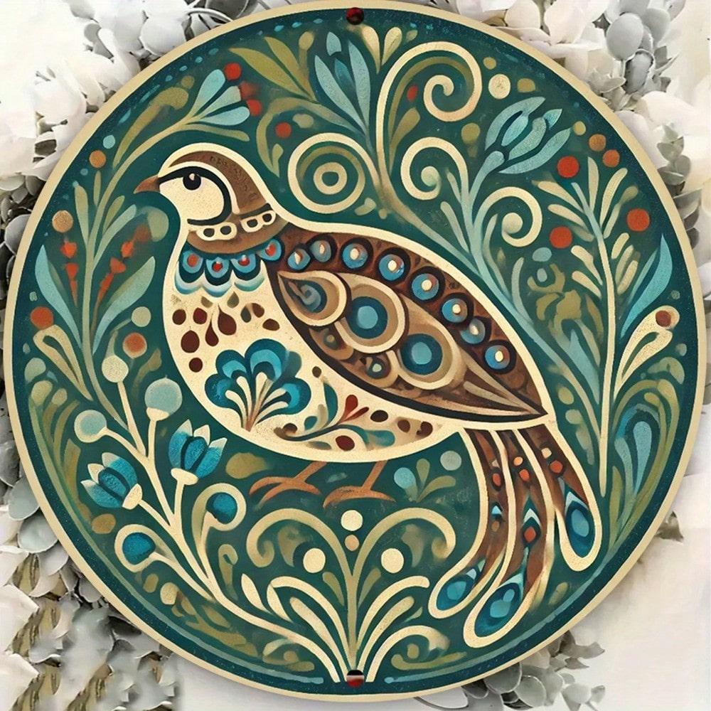 Vintage Metal Wall Basket Artificial Apples Checkered Linen Farmhouse Kitchen Decor