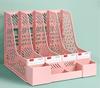 Storage Box Desktop File Organizer Portable 1 Compartment PP Detachable Space Saving Office Document Sorting