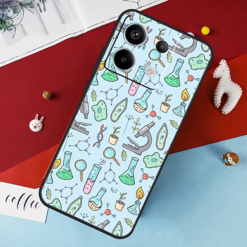 Биология Химия Чехол Для Xiaomi Redmi Note 13 12 11 8 9 10 Pro Note 12S 11S 10S Redmi 12 10C 12C 13C Чехол