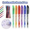 0.5mm Erasable Gel Pen Set 6 Colors Ink Hot Disappearing Writing Gel Pens Refills for School Student Office Stationery Supplies