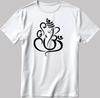 Ganesha Elephant Short Sleeve White-Black Men's / Women's T Shirt K823
