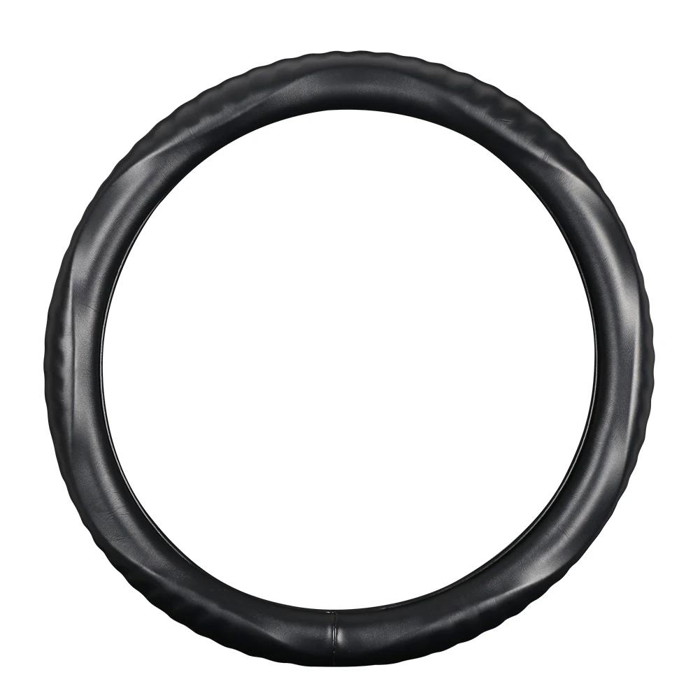 Чехлы на руль автомобиля Воздухопроницаемые Противоскользящие Искусственная овчина ультратонкие впитывающие пот рулевые колеса Аксессуары для автомобилей