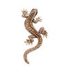 Women Pin Bag Clothes Label Animal Brooch Retro Lizard Gecko Brooch Rhinestone
