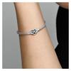 Pandora MOMENTS Сияющий Вечный Концентрический Браслет Змеиная Кость Мужской и Женский Один Стиль Парный Стиль Серебро 592645C01