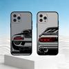 Спортивный дрифт-гоночный автомобиль Чехол для телефона Для iPhone 17,16,15,14,13,12,11 Plus,Pro,Max,Mini Силиконовый черный Мягкий чехол