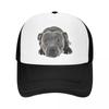Punk Staffordshire Bull Terrier Baseball Cap WoUnisex Unisex Breathable Trucker Hat Outdoor Snapback Hats Summer Caps