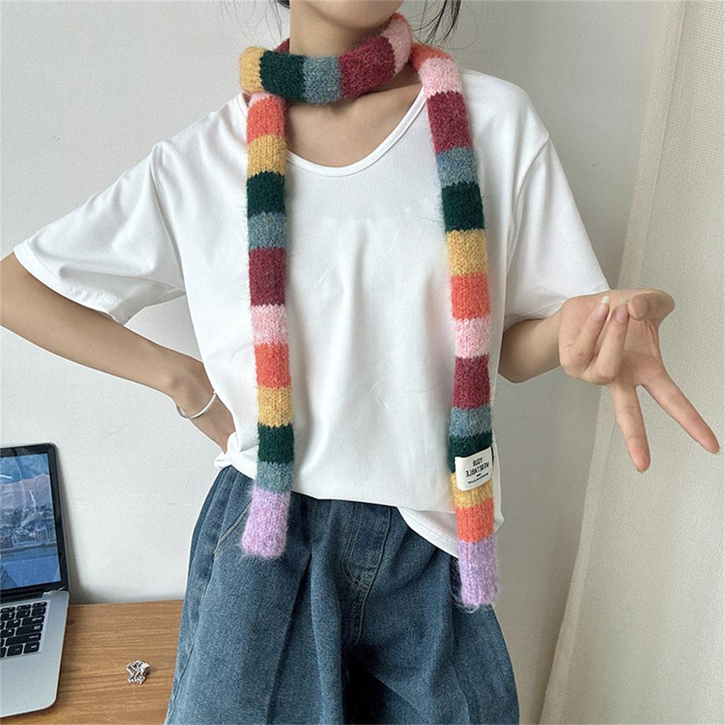 Fashion Skinny Scarf Party Travel Neckerchief Unisex Trendy Scarf Simple Street for Casual or Travel Outfits