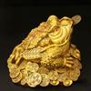 Fengshui Zhaocai полностью медная золотая жаба украшение сокровище золотая цикада трехногая жаба открытие магазина подарок бронзовые артефакты