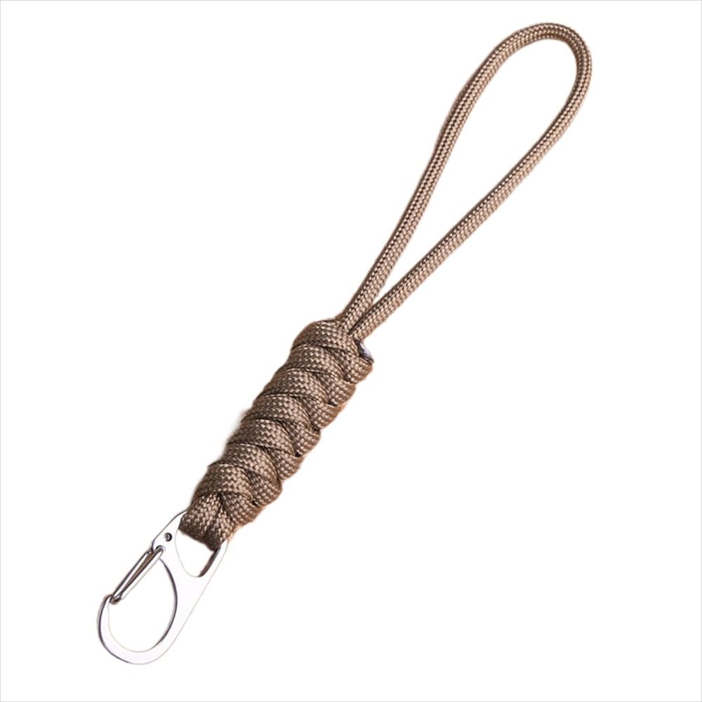 Snake Knot Paracord Keychain Anti-lost Chain Braided Woven Keychain Emergency Survival