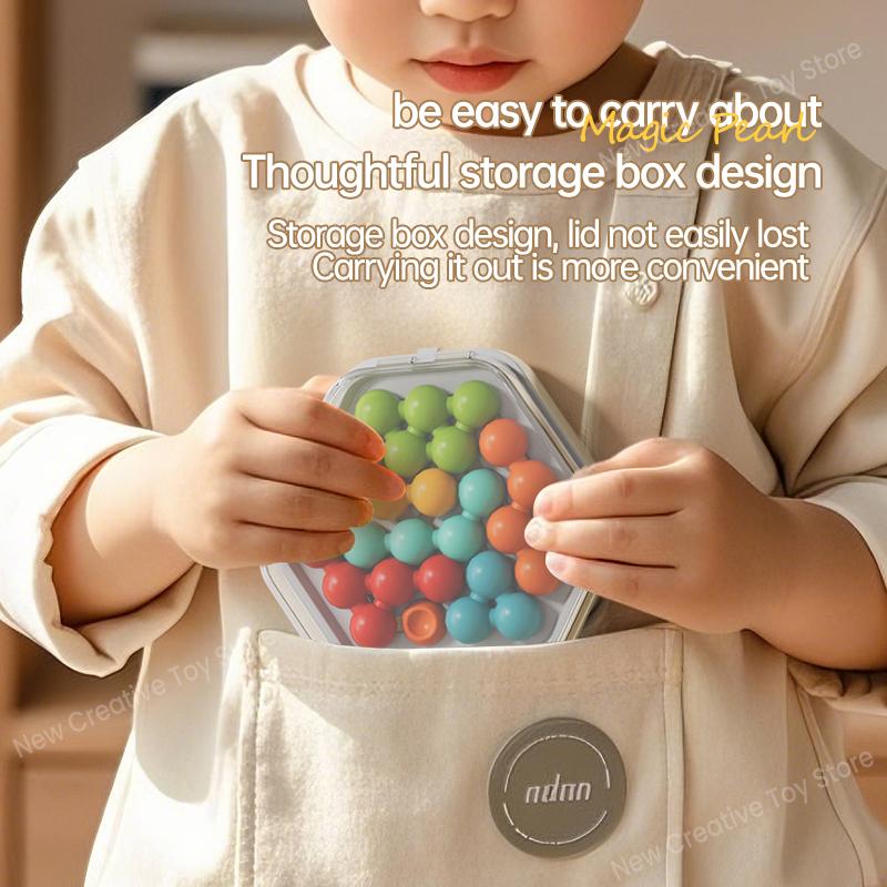 Smart Rainbow Intelligence Magic Bead Children's Logical Thinking Training Puzzle Solving Level Breaking Reasoning Pinball Toy