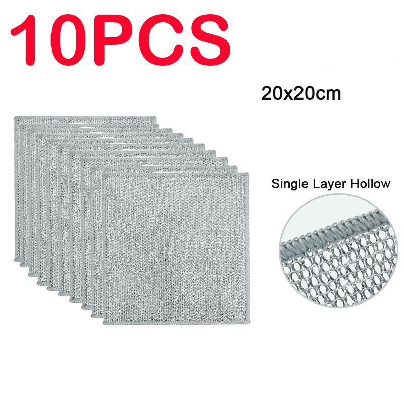 1/5/10 шт. 20 см ткань для удаления ржавчины кухонное волшебное полотенце для мытья посуды металлическая стальная проволока тряпка для чистки