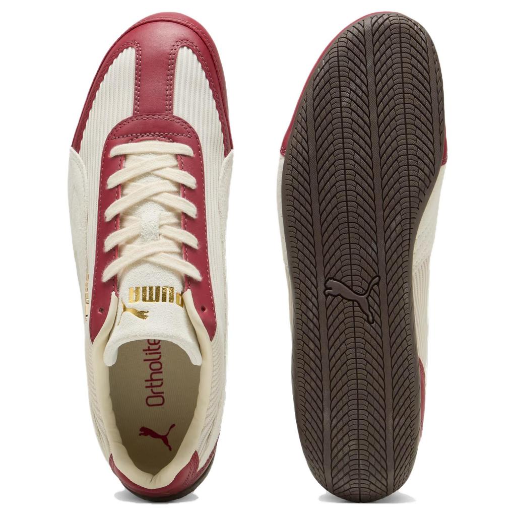 Puma Speedcat Textile - Темно-малиновые унисекс кроссовки красный белый 403660-02