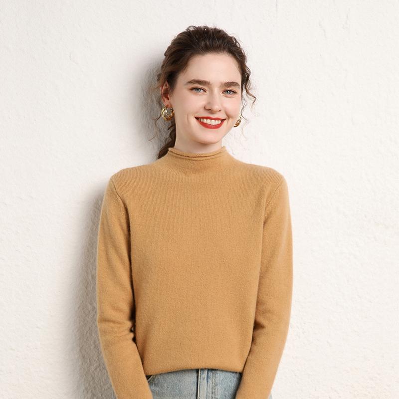 Женский кашемировый свитер Qinghe Cashmere 100% кашемир Женский осенне-зимний кашемировый свитер Мягкий и теплый