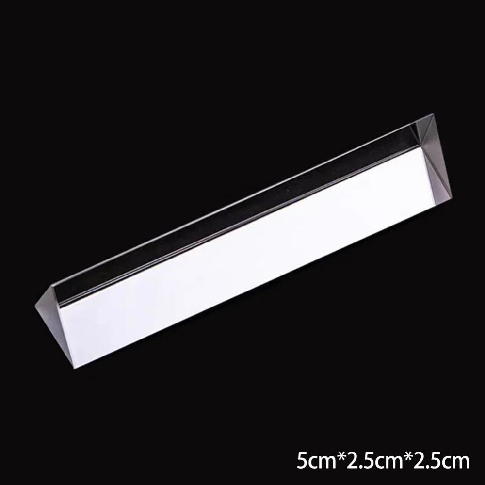Seven Color Triangular Prism Length Size Crystal Prism Optical Prisms  Physics Teaching