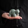 Turtle Ornament Ceramic Turtle Tea Pet Figurine Smooth Touch Turtle Statue for Home Office Party Decoration