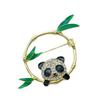 Multipurpose Panda Bamboo Pin Crafted from Practical Alloy Materials Accessory for Daily Wear and Special Occasions