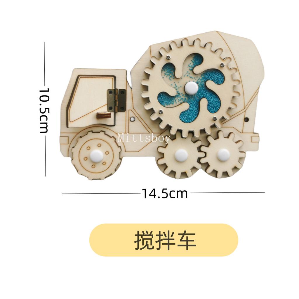 2024 Сделай сам Монтессори Бизиборд Аксессуары Деревянное Граффити Цифра Ранний Мяч Пайетки Вертолет Развивающая Игрушка Для Детей Подарок