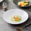Creative Rock Pattern Ceramic Deep Plate Restaurant Thick Soup Plate Salad Plate Pasta Plates Service Plates Featured Tableware