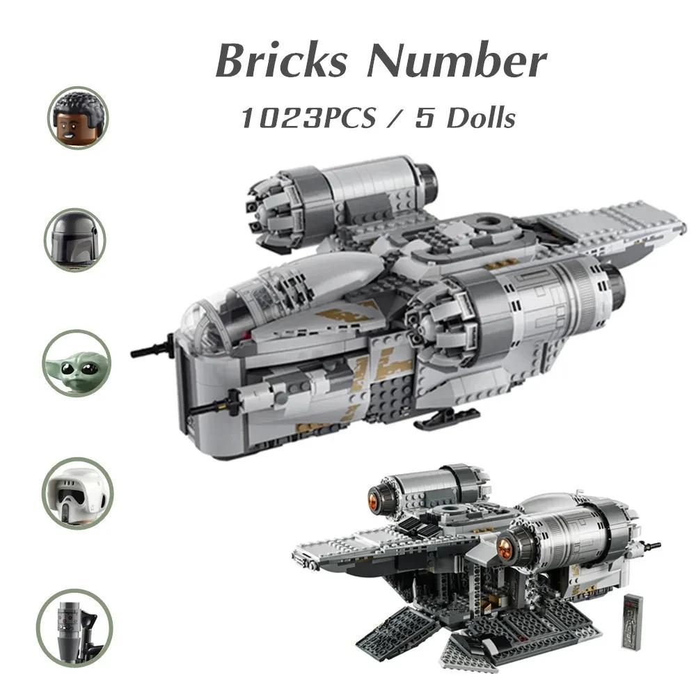 Космические войны The Razor Crested Aliens Starship Model 75292 Строительные блоки DIY Детские игрушки для мальчиков Идея рождественского подарка для детей
