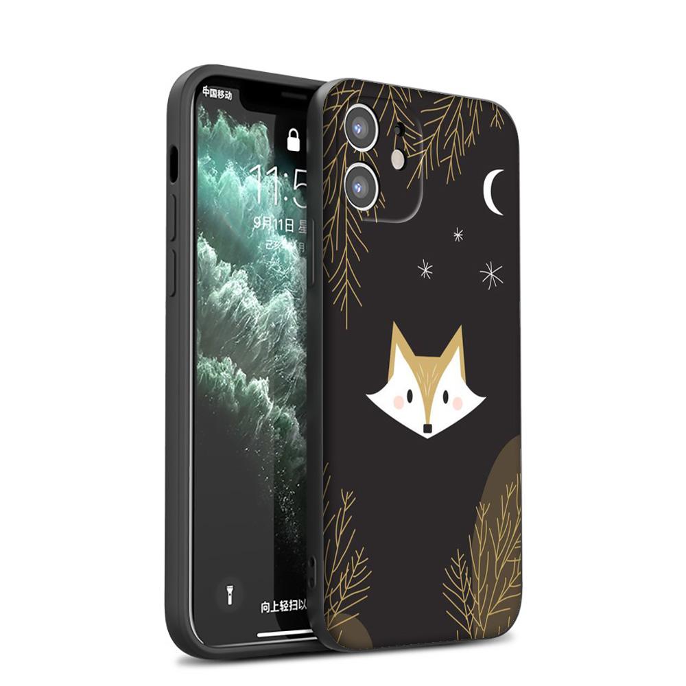 GX110 Kawaii Cute Fox силиконовый мягкий чехол для iPhone 13 12 Mini 11 Pro XS Max XR X 8 7 6 6S Plus 5 5S SE 2020
